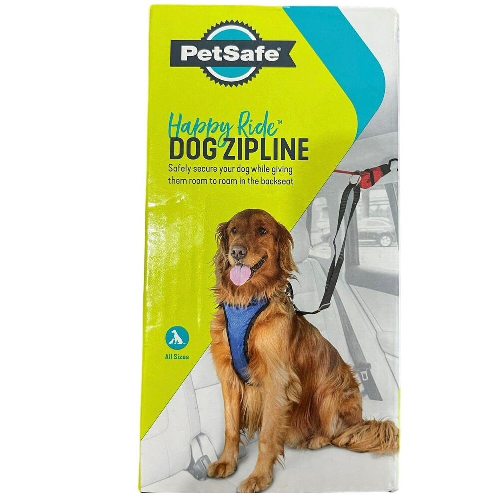 Happy Ride Dog Puppy Vehicle Zipline by PetSafe Nylon Car Pet Safety New in Box